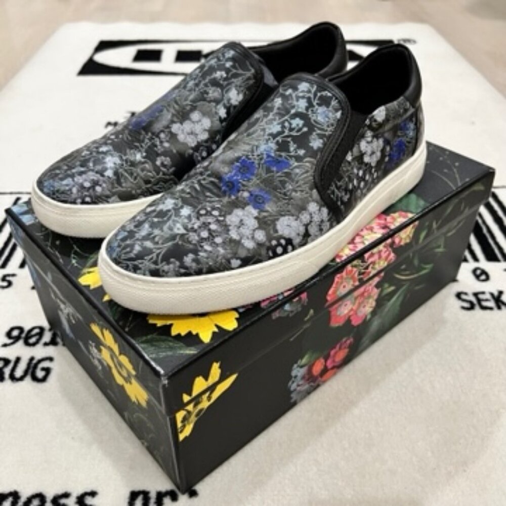 Erdem X H&M Floral Slip On Leather Shoes